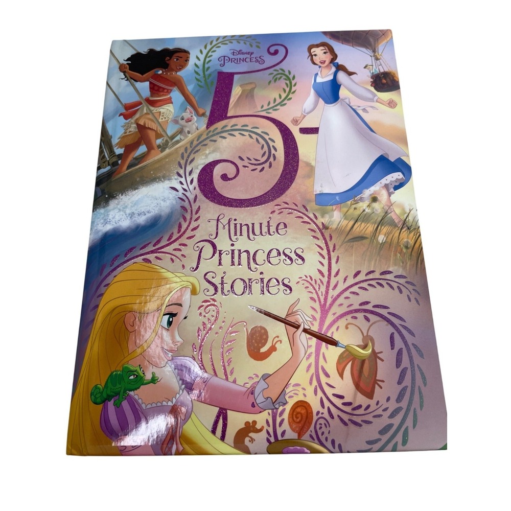 Disney Princess 5-Minute Princess Stories Hardcover‎ Book New